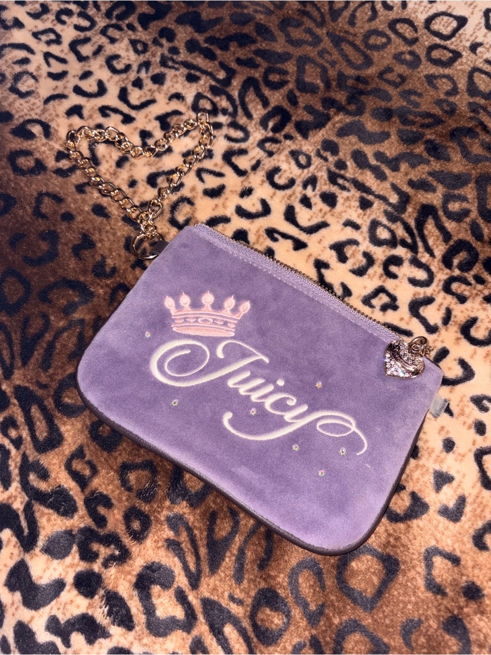 Juicy Couture Purple Velvet Wristlet